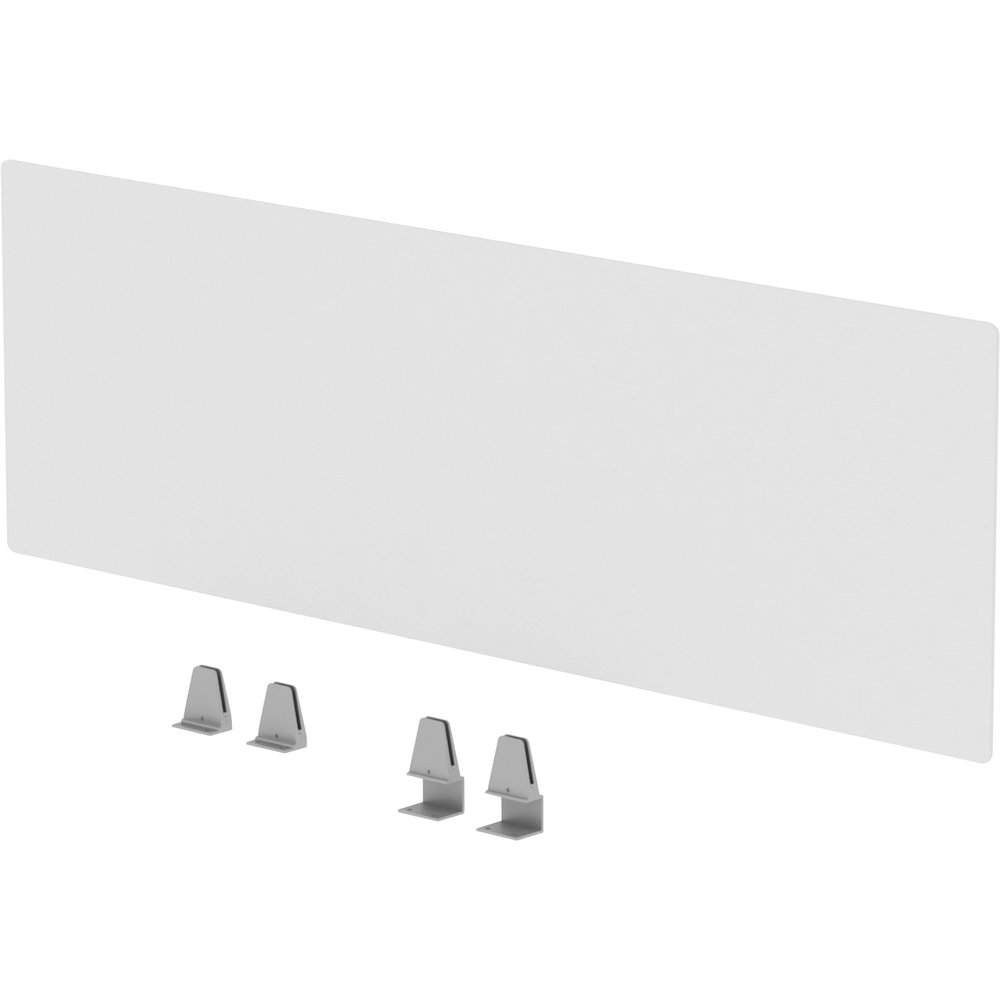 Lorell Relevance Series Modesty/Privacy Panel - 49.2" Width x 15.7" Height - Clear - 1 Each. Picture 6