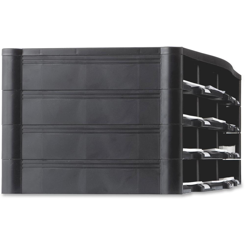 Storex 12-compartment Organizer - 6000 x Sheet - 12 Compartment(s) - 9.50" x 12" - 10.5" Height x 14.1" Width31.4" Length - 100% Recycled - Black - Polystyrene - 1 Each. Picture 5
