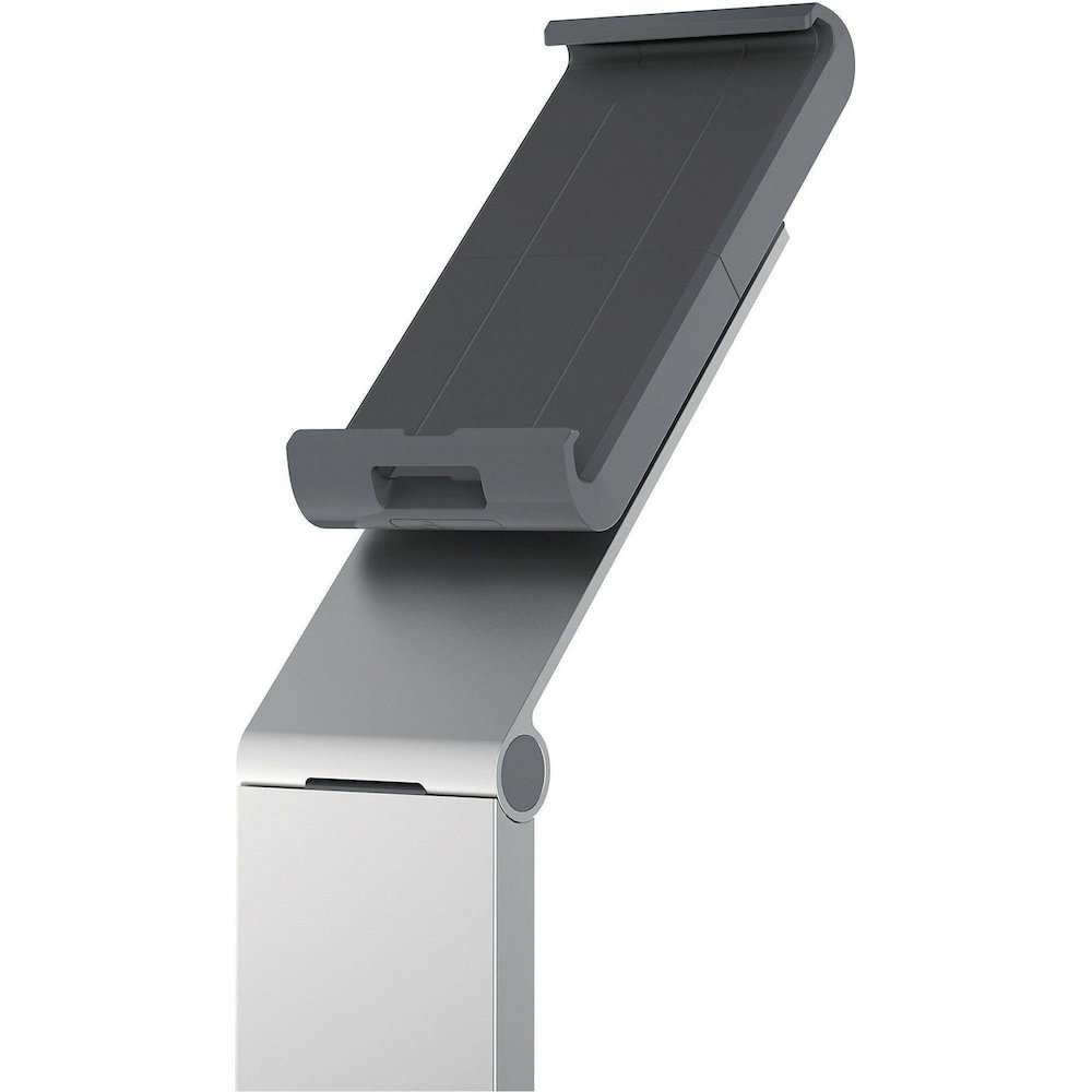 DURABLE Tablet Holder Floor - 47.8" Height x 10.6" Width x 10.6" Depth - Steel, Acrylonitrile Butadiene Styrene (ABS), Aluminum - Silver - Flexible, Floor Standing, Locking Mechanism, Adjustable Arm, . Picture 7
