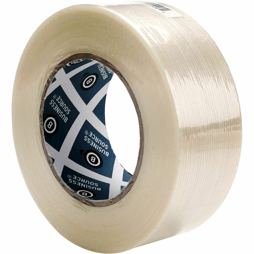 Business Source Filament Tape - 60 yd Length x 2" Width - 3" Core - White - Fiberglass Filament - For Reinforcing - 1 Roll. Picture 5