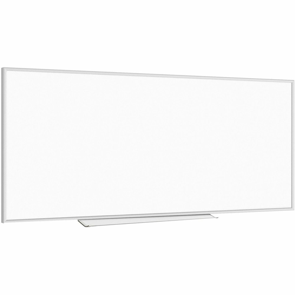 Lorell Dry-erase Board - 96" (8 ft) Width x 48" (4 ft) Height - White Styrene Surface - Silver Aluminum Frame - Rectangle - 1 Each. Picture 4