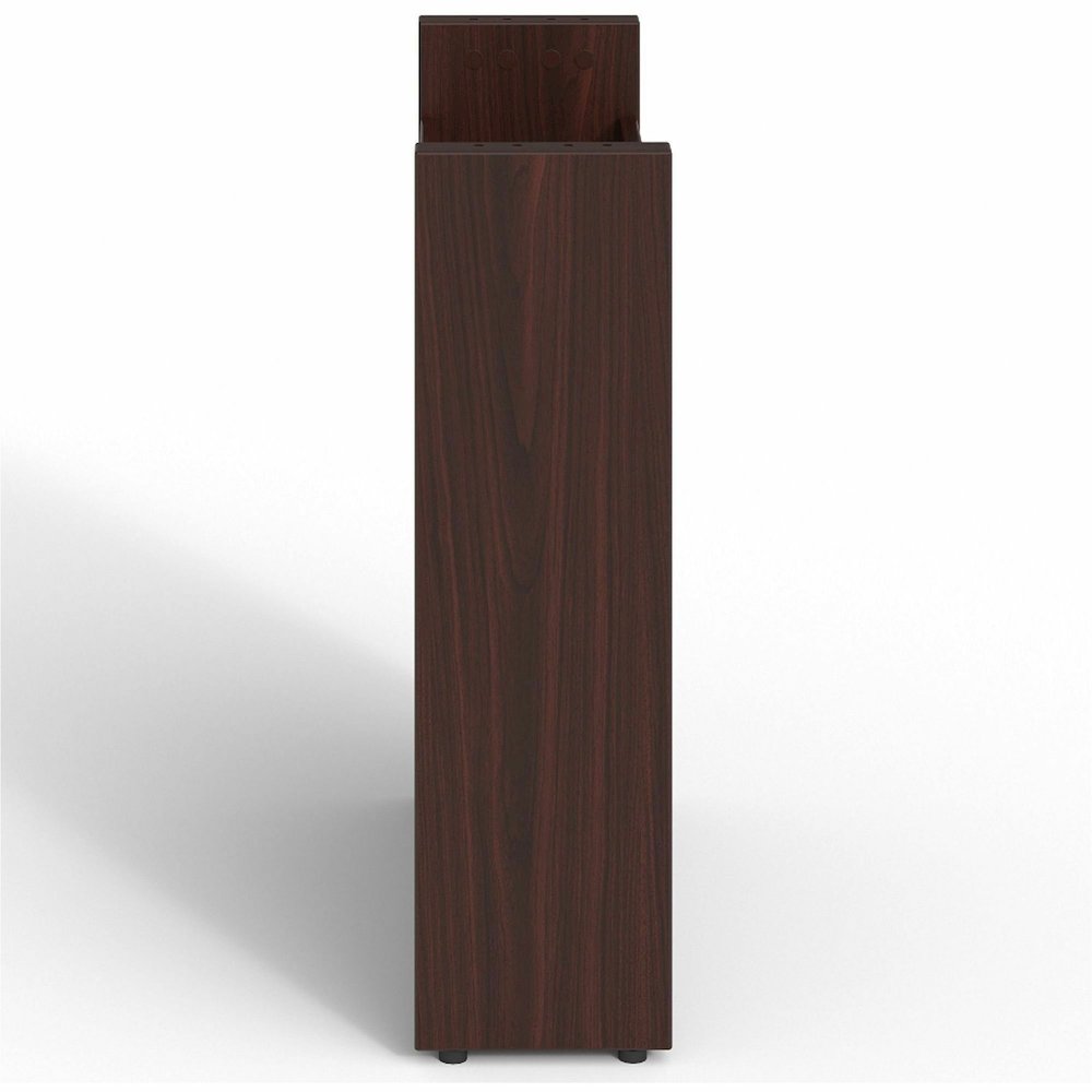 Lorell Prominence 2.0 Modular Table Base with Door - Mahogany Base - 28" Height x 24" Width x 8" Depth - Office - Assembly Required - Laminate Base Material - 1 Each. Picture 4