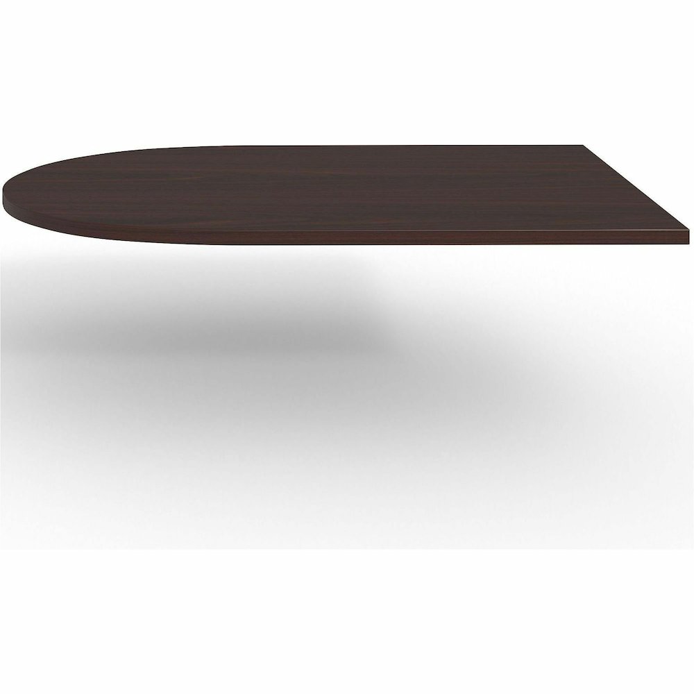 Lorell Prominence 2.0 Half-Racetrack Conference Tabletop - Mahogany Racetrack, Laminated Top - 72" Table Top Width x 48" Table Top Depth x 1.50" Table Top Thickness - Conferencing, Office - Assembly R. Picture 6
