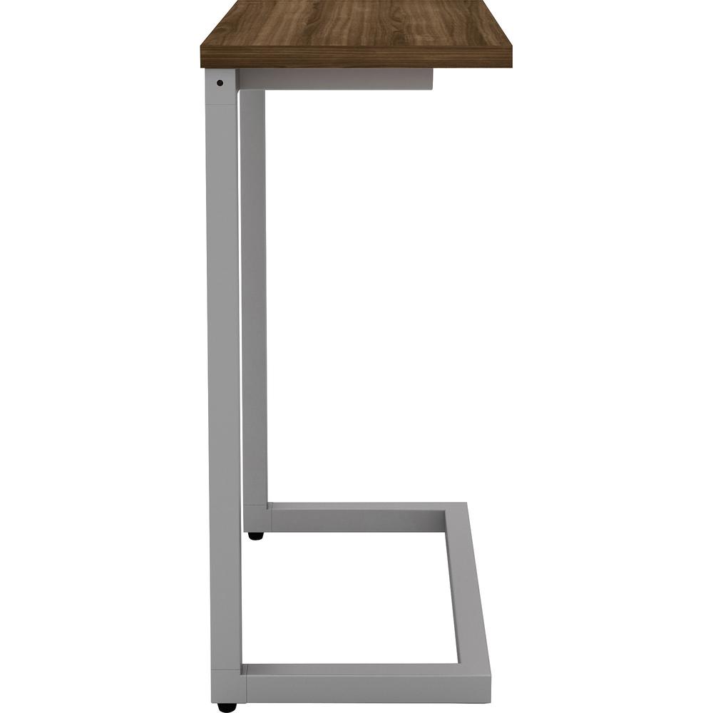 Lorell Quintessence Collection Cantilever Table - Walnut Rectangle Top - Cantilever Base - 9.90" Table Top Length x 17.40" Table Top Width - 26.50" Height - Assembly Required - 1 Each. Picture 2