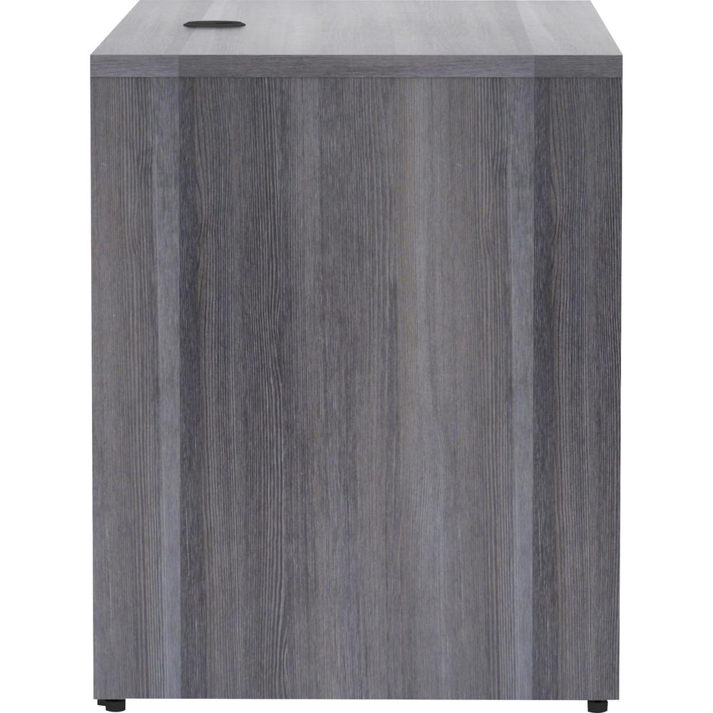 Lorell Essentials Series Return Shell - 48" x 24"29.5" , 1" Top - Laminate, Weathered Charcoal Table Top - Modesty Panel. Picture 7