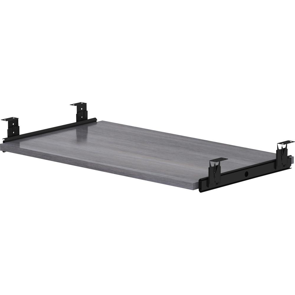 Lorell Universal Keyboard Tray - 15.4" Height x 26" Width x 0.7" Depth - Finish: Charcoal - Durable - 1 Each. Picture 5