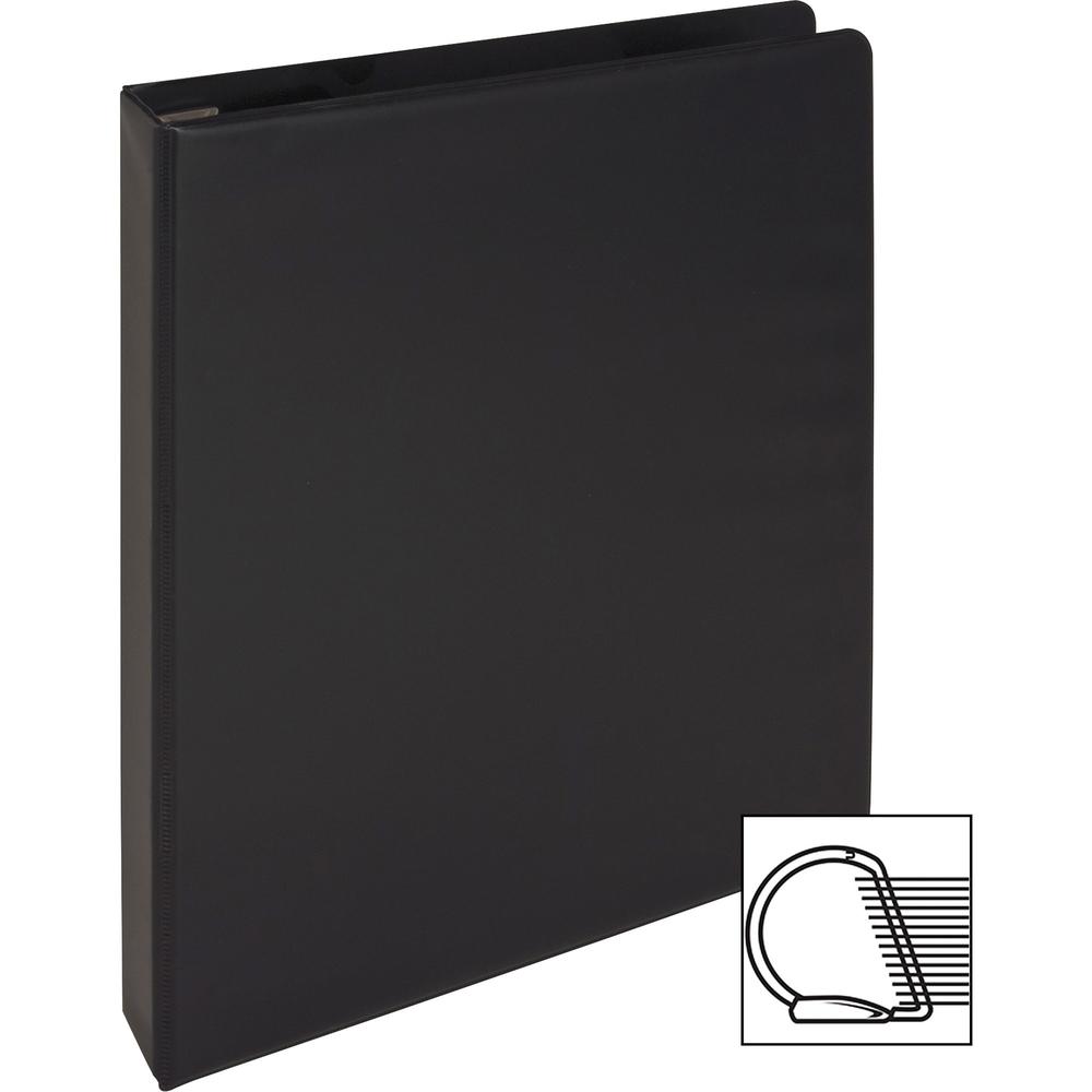 Business Source EasyOpen Locking Slant-D Ring Binders - 1" Binder Capacity - Letter - 8 1/2" x 11" Sheet Size - 200 Sheet Capacity - Slant D-Ring Fastener(s) - Inside Front & Back Pocket(s) - Polyprop. Picture 6