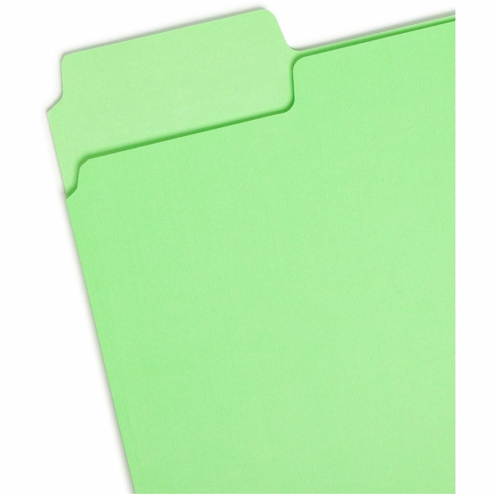 Smead SuperTab 1/3 Tab Cut Letter Recycled Top Tab File Folder - 8 1/2" x 11" - 3/4" Expansion - Top Tab Location - 11 pt. - Bright Purple, Bright Pink, Bright Green, Bright Blue - Labeling Area, Stur. Picture 5