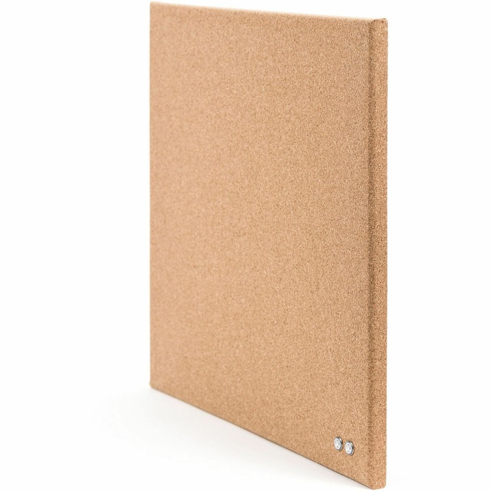 U Brands Frameless Cork Canvas Bulletin Board - 14" Board Height x 14" Board Width - Natural Cork Surface - Self-healing, Frameless, Easy Installation, Sleek Style, Self-healing, Mounting System - 1 E. Picture 5