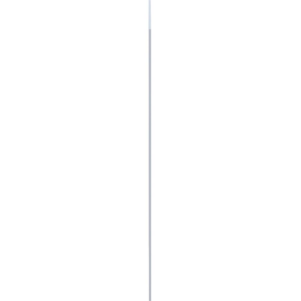 Lorell Adaptable Panel Divider - 24" Width x 2" Height x 37" Depth - Aluminum, Acrylic - White - 1 Each. Picture 4
