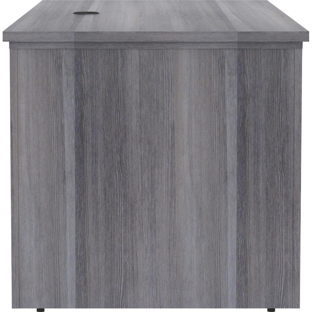 Lorell Essentials Series Sit-to-Stand Desk Shell - 0.1" Thickness Top, 49" Height x 72" Width x 29" Depth - Finish: Weathered Charcoal - Laminate Table Top - 1 Each. Picture 5