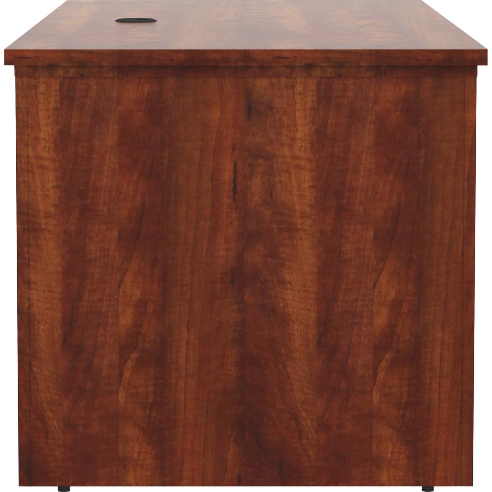 Lorell Essentials Series Sit-to-Stand Desk Shell - 0.1" Top, 1" Edge, 72" x 29"49" - Finish: Cherry - Laminate Table Top. Picture 10