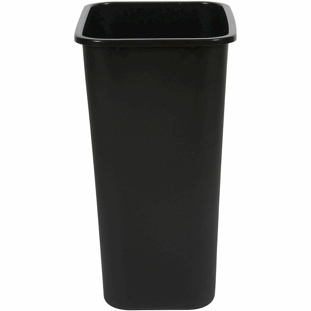 Genuine Joe 41-Quart Wastebasket - 10.25 gal Capacity - Durable, Sturdy, Dent Resistant, Chip Resistant, Rust Resistant, Long Lasting - 19.9" Height x 9.4" Width x 15.2" Depth - Polyethylene - Black -. Picture 3