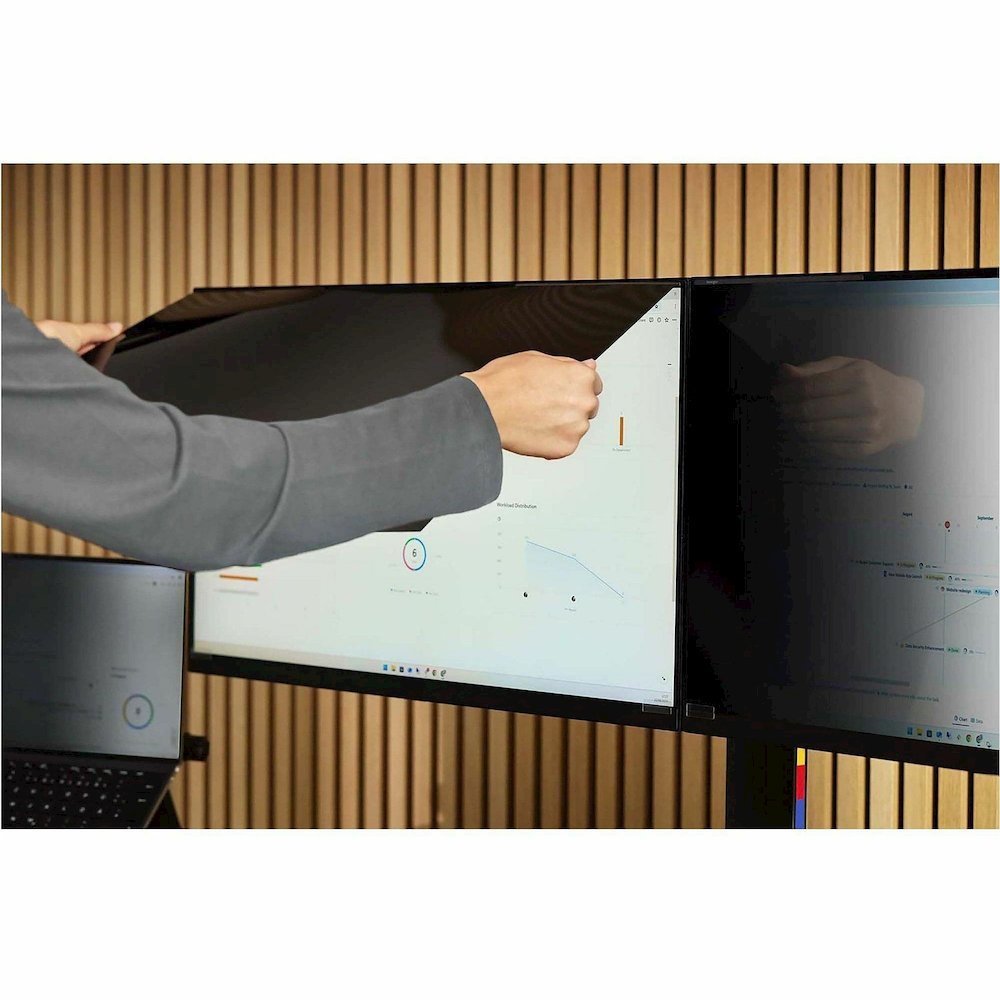 Kensington MagPro 27.0" Monitor Privacy Screen with Magnetic Strip Black - For 27" Widescreen LCD Monitor - 16:9 - Scratch Resistant, Damage Resistant - Anti-glare - 1 Each. Picture 6