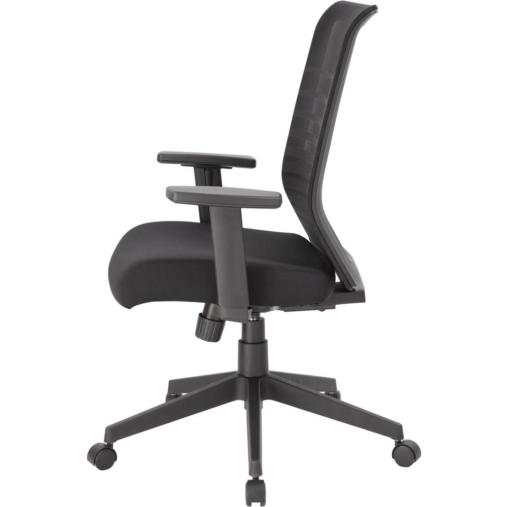 Lorell Removable Mesh Seat Cover - Fabric Seat - Black - Armrest - 1 Each. Picture 5