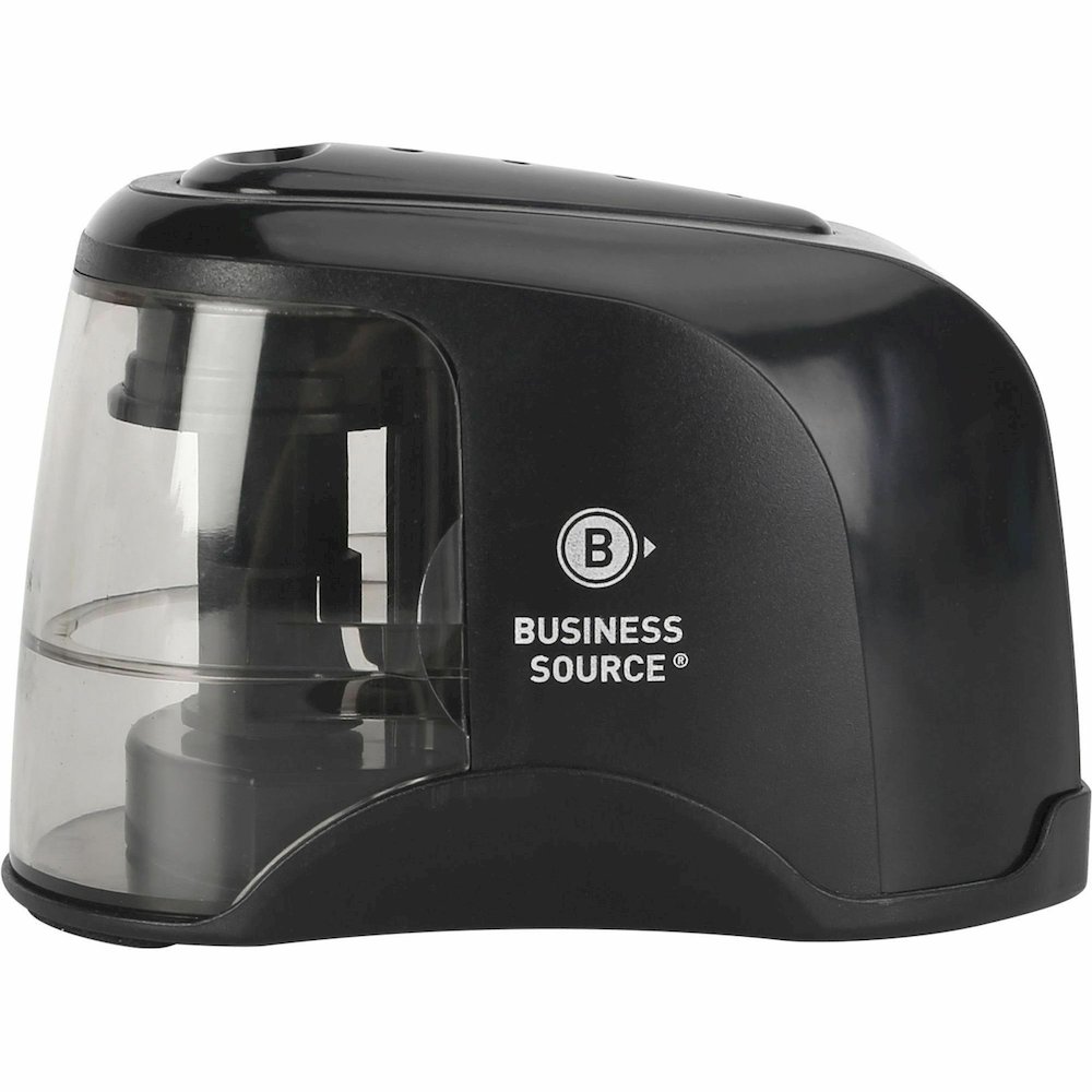 Business Source 2-way Electric Pencil Sharpener - AC Adapter Powered - Steel Alloy, ABS Plastic - 1 Each. Picture 3