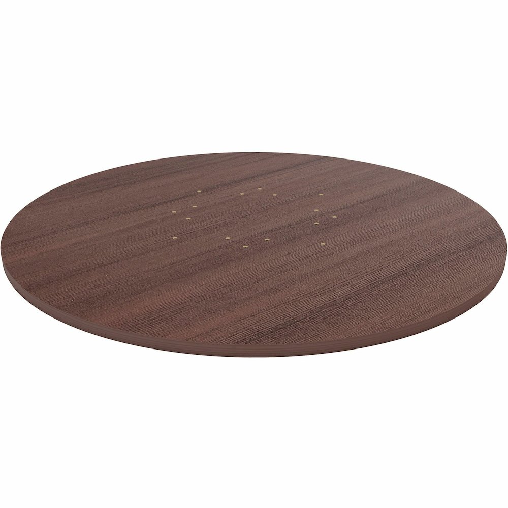 Lorell Essentials Conference Tabletop - Espresso Round Top - Contemporary Style - 1" Table Top Thickness x 48" Table Top Diameter - Assembly Required - 1 Each. Picture 4