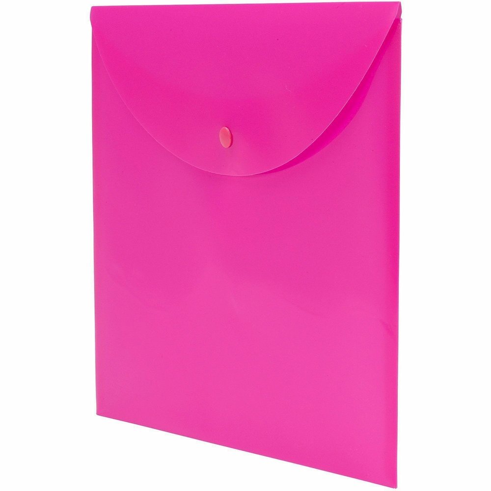 Smead Letter Filing Envelope - 8 1/2" x 11" - Pink - 10 / Box. Picture 3