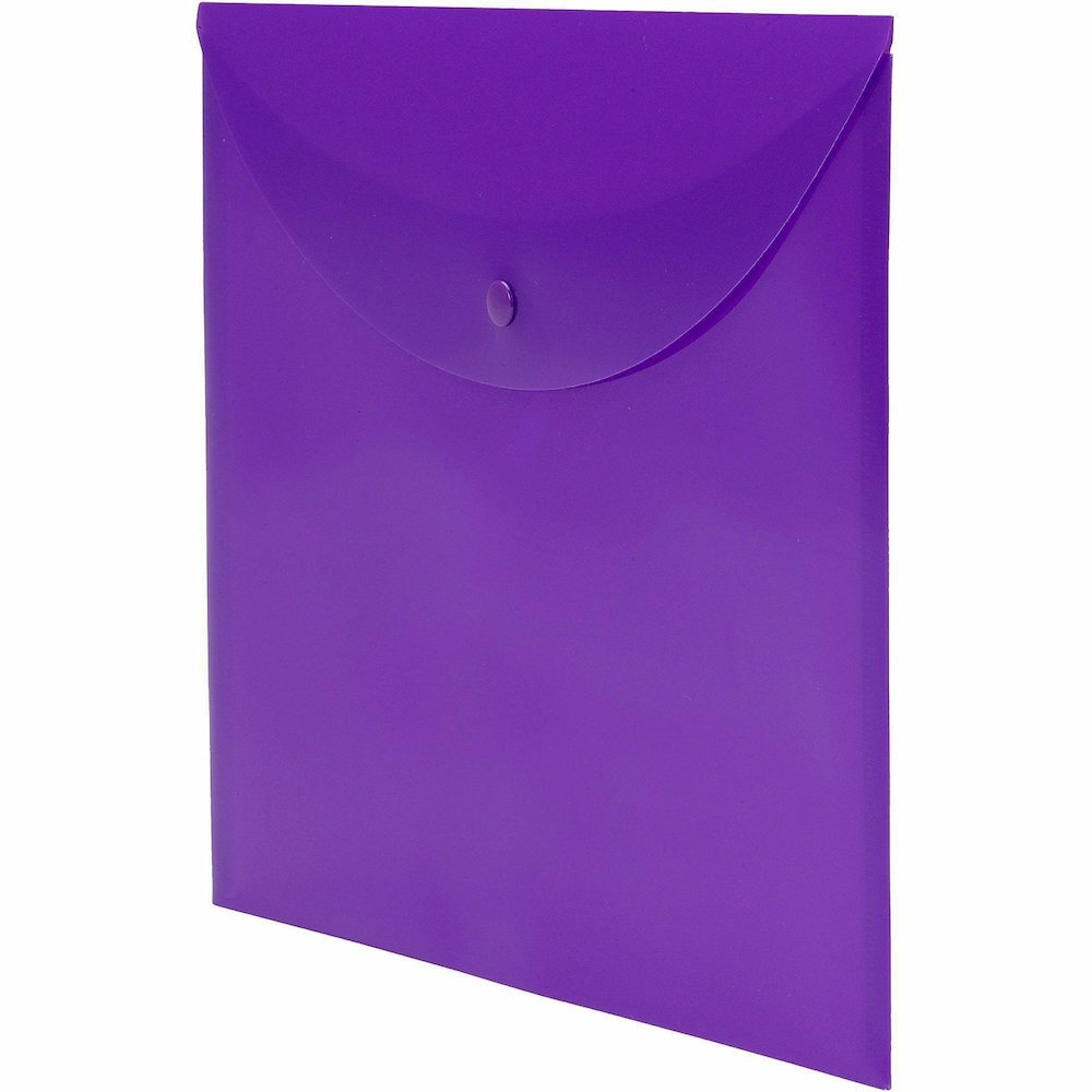 Smead Letter Filing Envelope - 8 1/2" x 11" - Purple - 10 / Box. Picture 3