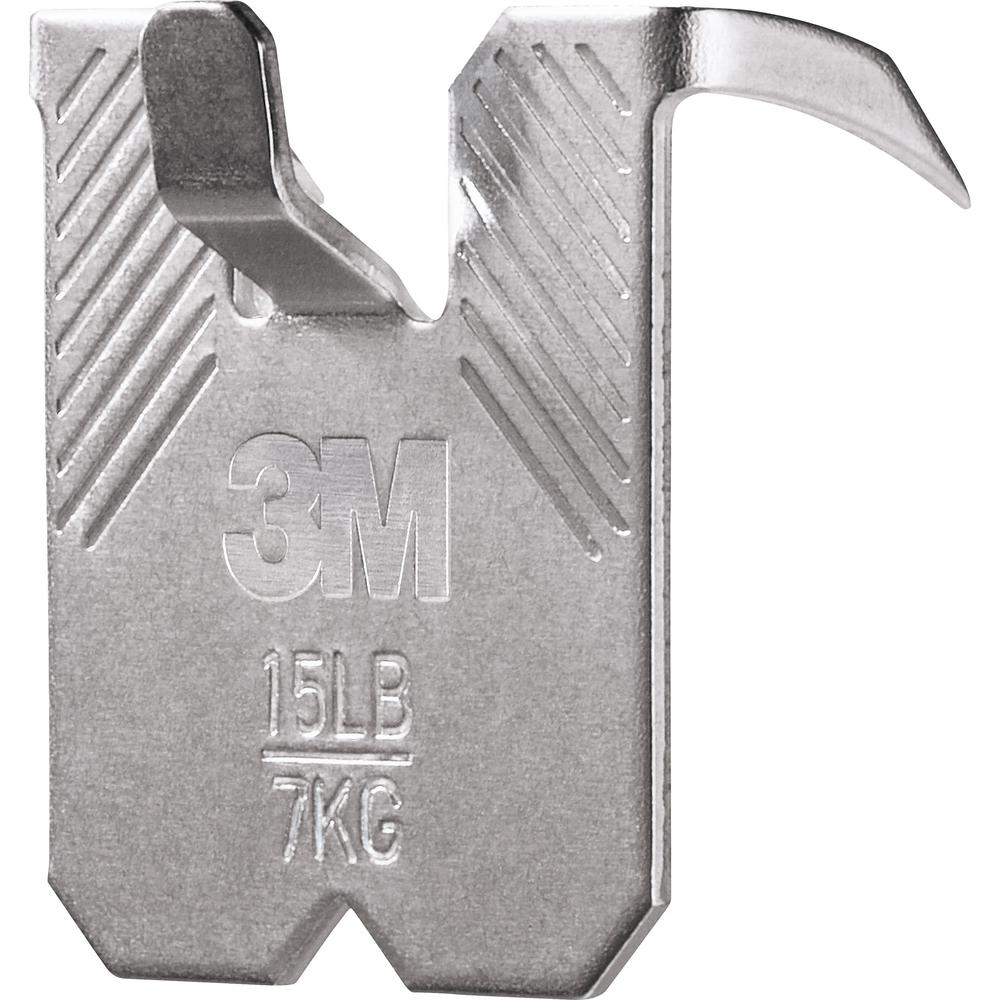 3M CLAW Drywall Picture Hanger - 15 lb (6.80 kg) Capacity - for Pictures, Mirror, Decoration, Art, Home - Gray - 5 / Pack. Picture 4