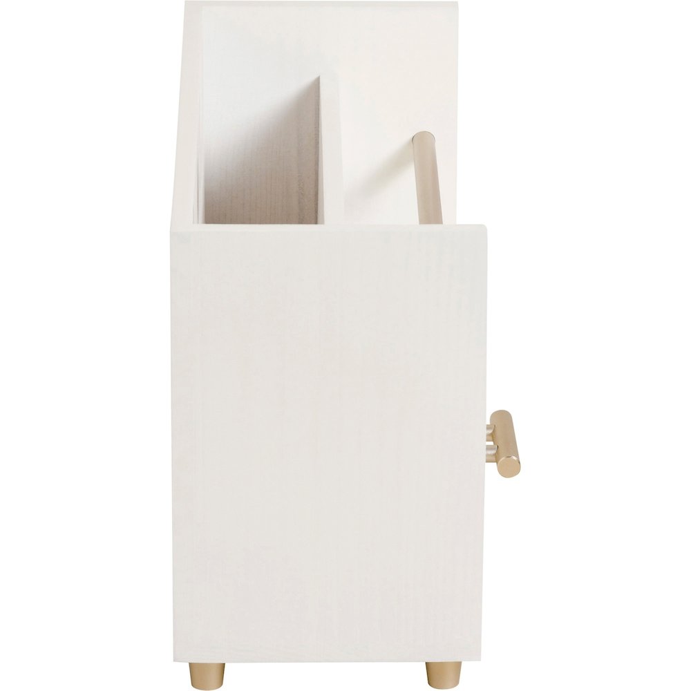 U Brands Juliet Letter Sorter - 6" Height x 3.80" Width x 9.50" Depth - Desktop - Sturdy, Durable, Pull-out Drawer - White - Pine Wood, Metal - 1 Each. Picture 5