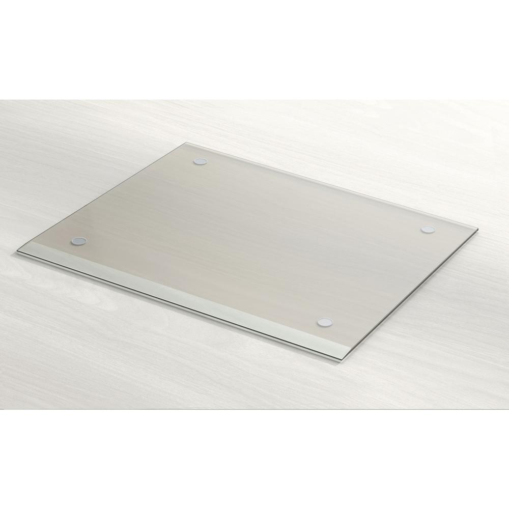 Lorell Desk Pad - Rectangular - 24" Width - Rubber - Clear. Picture 2
