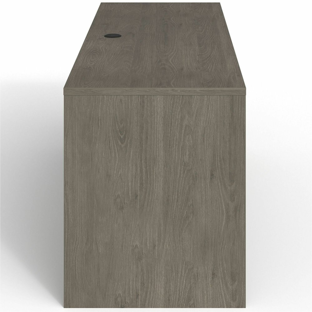 Lorell Prominence 2.0 Right-Pedestal Credenza - Rectangle - 29" Height x 66" Width x 24" Depth, 1" Thickness Top - Total Drawer(s): 2 - Single Pedestal on Right Side - Band Edge - Material: Particlebo. Picture 4