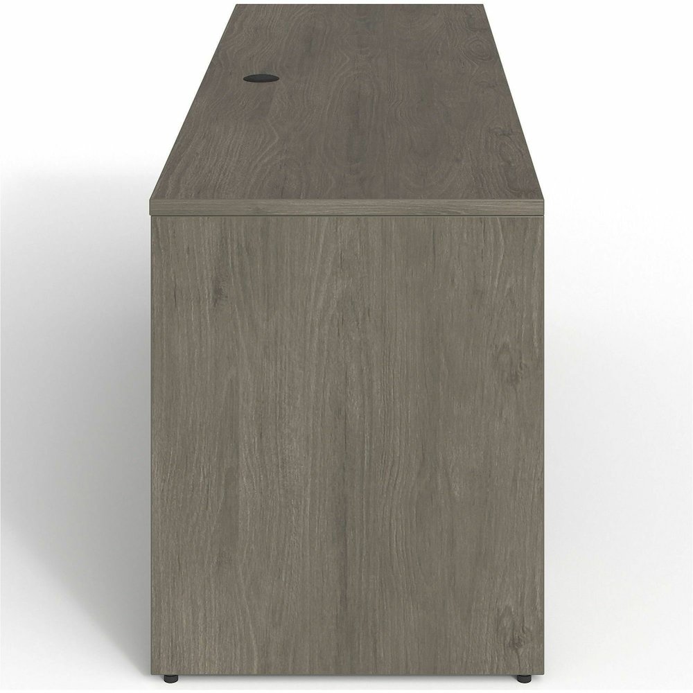Lorell Prominence 2.0 Double-Pedestal Credenza - Rectangle - 29" Height x 72" Width x 24" Depth, 1" Thickness Top - Total Drawer(s): 2 - Double Pedestal on Left/Right Side - Band Edge - Material: Part. Picture 4