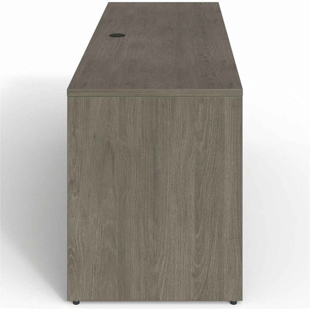 Lorell Prominence 2.0 Right-Pedestal Credenza - Rectangle - 29" Height x 72" Width x 24" Depth, 1" Thickness Top - Total Drawer(s): 2 - Single Pedestal on Right Side - Band Edge - Material: Particlebo. Picture 4