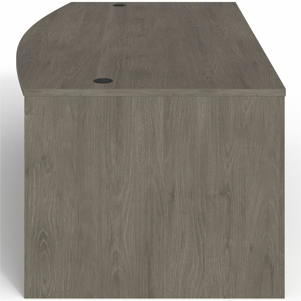 Lorell Prominence 2.0 Bowfront Double-Pedestal Desk - Rectangle - 29" Height x 72" Width x 42" Depth, 1" Thickness Top - Total Drawer(s): 5 - Double Pedestal on Left/Right Side - Band Edge - Material:. Picture 6