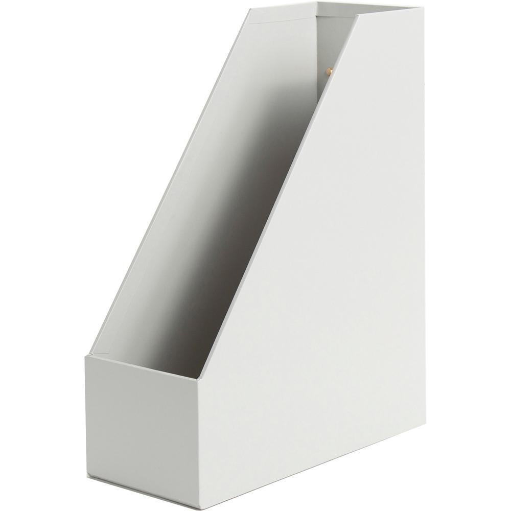 U Brands 4 Piece Desk Organization Kit - 4.1" Height x 9.8" Width12" Length%Desktop - Sturdy, Lightweight - Gray - Chipboard, Paper - 1 Each. Picture 5