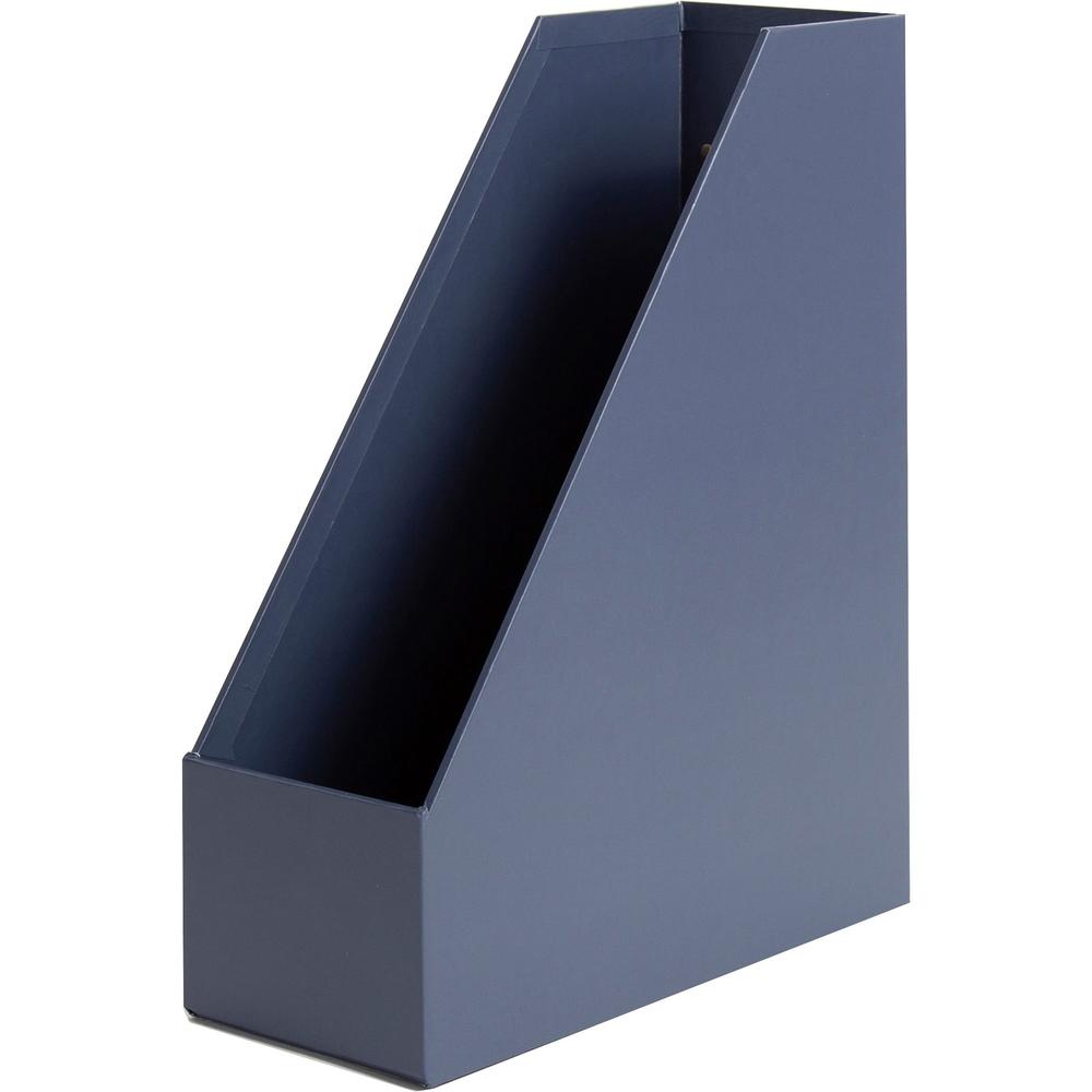 U Brands 4-Piece Desk Organization Set - Desktop - Paper Wrapped - Navy - Chipboard, Paper - 1 Each. Picture 7
