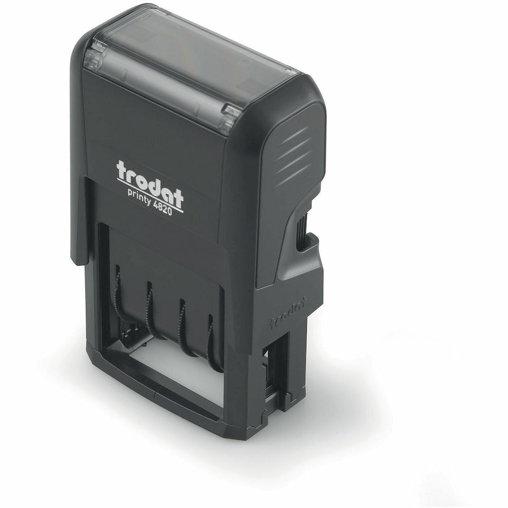 Trodat Date Only Stamp - Date Stamp - 0.38" Impression Width x 1.62" Impression Length - 10000 Impression(s) - Black - Recycled - 1 Each. Picture 9