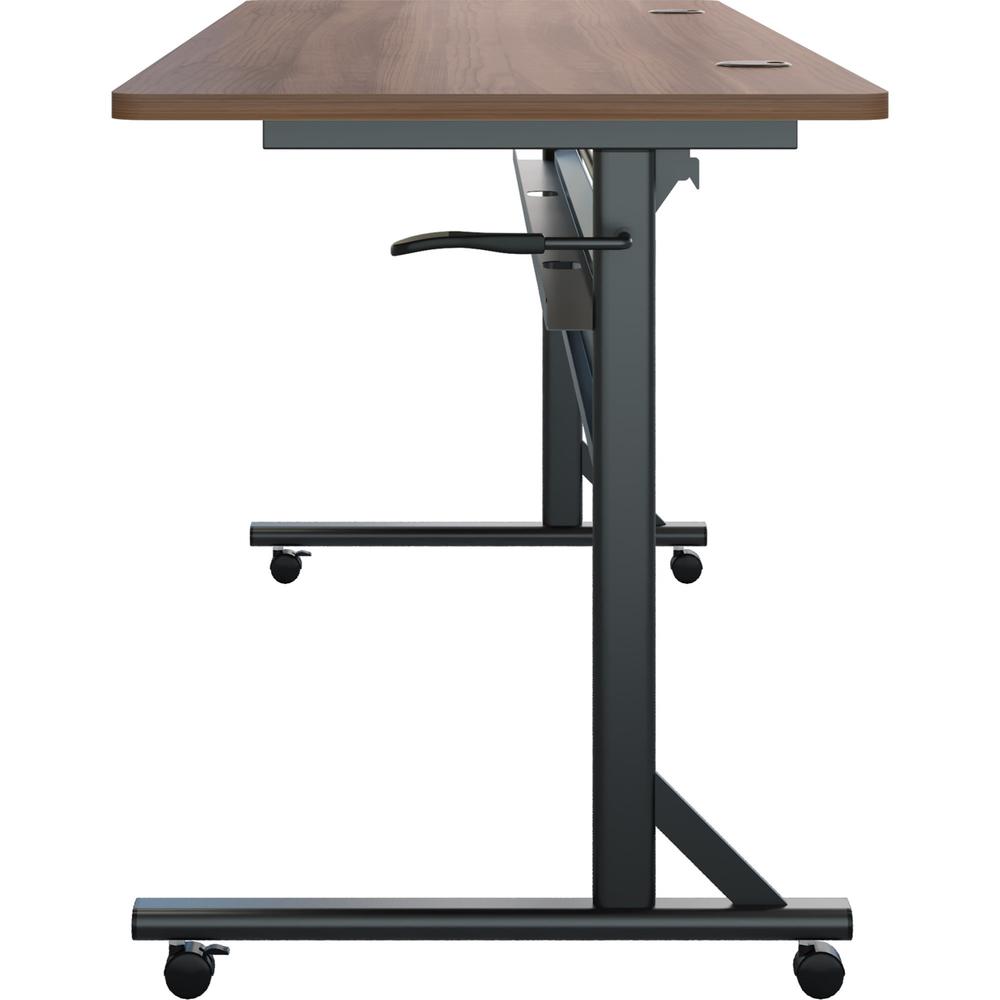 Lorell Shift 2.0 Flip and Nesting Mobile Table - Laminated Rectangle Top - 198 lb Capacity - 72" Table Top Length x 24" Table Top Width x 1" Table Top Thickness - 29.50" Height - Assembly Required - W. Picture 7