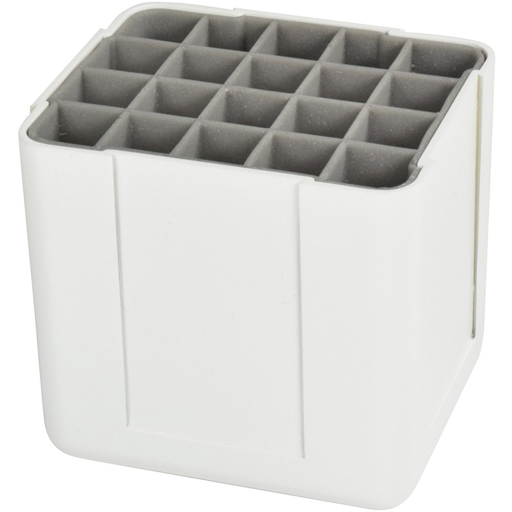 Deflecto Interlocking Marker Organizer - 4.30" Height x 4.40" Width x 3.40" Depth - Desktop - Portable, Stackable - White - Acrylonitrile Butadiene Styrene (ABS) - 1 Each. Picture 7