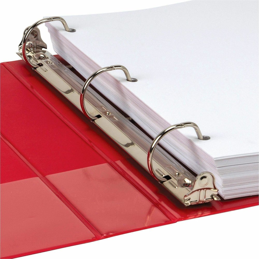 Samsill Durable View Binders - 1 1/2" Binder Capacity - Letter - 8 1/2" x 11" Sheet Size - 350 Sheet Capacity - Fastener: D-Ring - Pocket: 2, Internal - Chipboard, Polypropylene - Assorted - Recycled . Picture 3