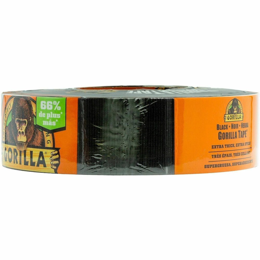 Gorilla Tape - 50 yd Length x 1.88" Width - Black - 1 Roll. Picture 4