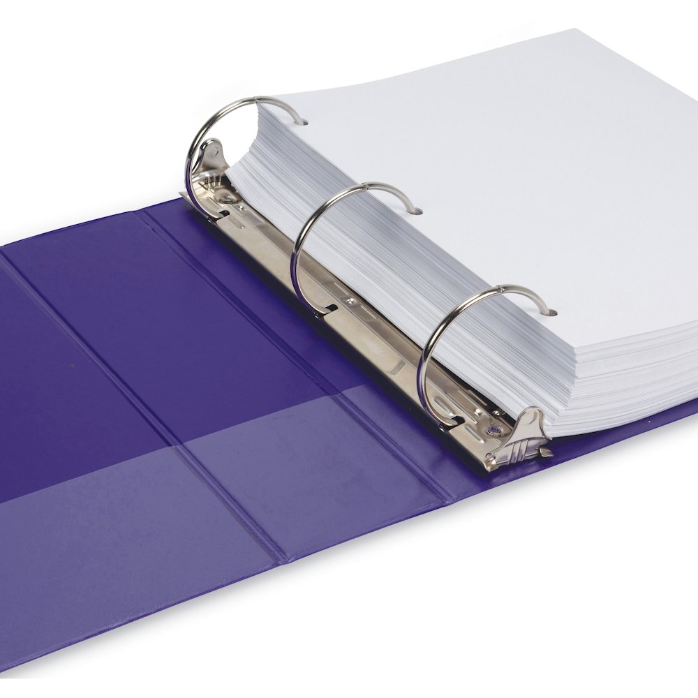 Samsill Earth's Choice Plant-based View Binders - 3" Binder Capacity - Letter - 8 1/2" x 11" Sheet Size - 3 Ring - Fastener: Round Ring - Chipboard, Polypropylene, Plastic - Purple - Recycled - Durabl. Picture 7
