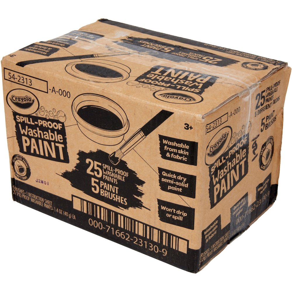 Crayola Spill Proof Washable Paint Set - Art, Craft - Recommended For 3 Year - 25 / Pack. Picture 8
