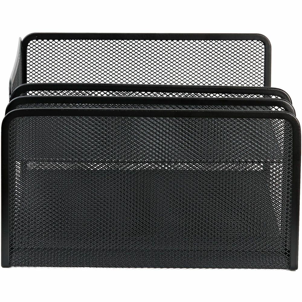 Lorell 4-Tier File Organizer - 4 Tier(s) - Horizontal/Vertical - Desktop - Black - Steel Mesh - 1 Each. Picture 7
