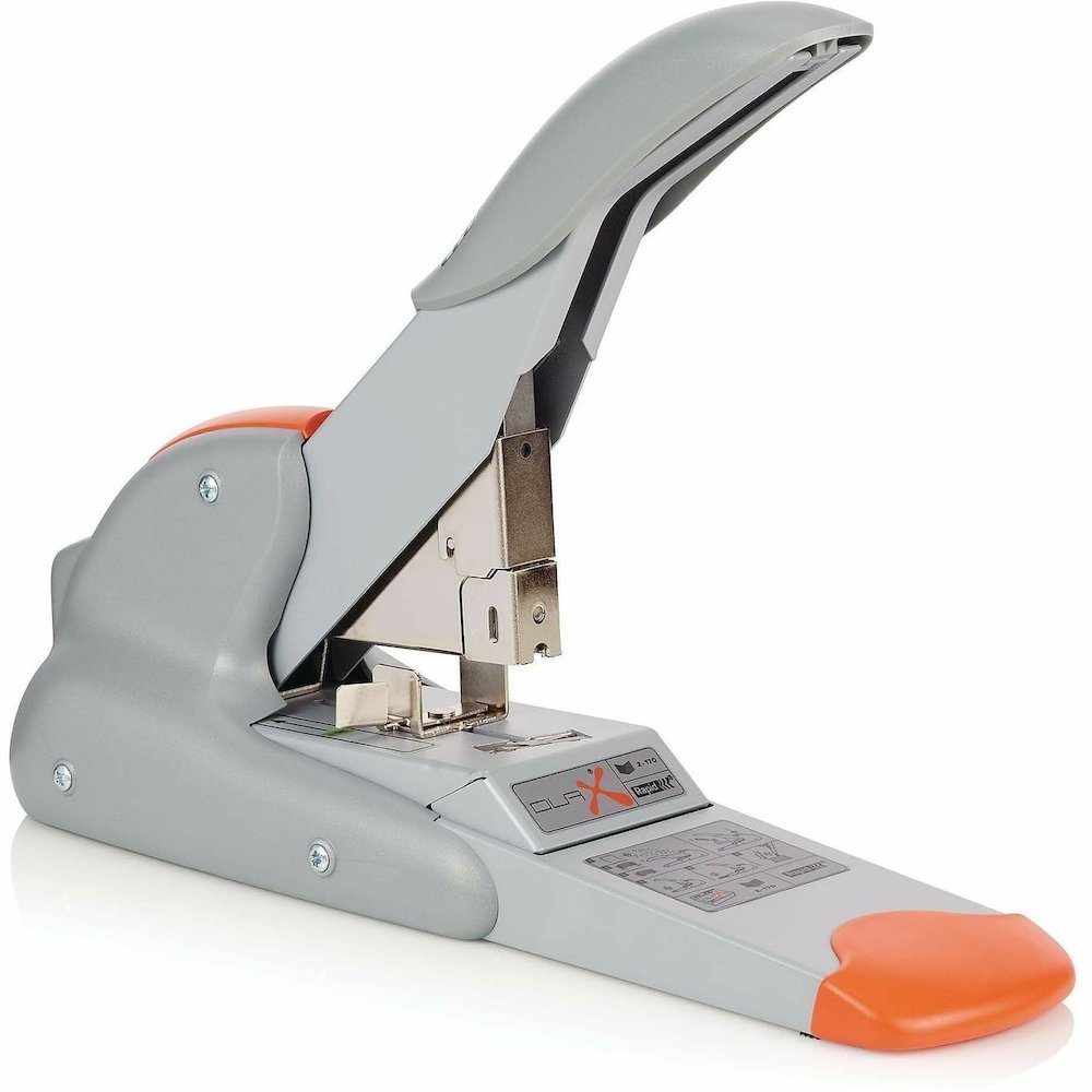 Rapid DUAX Heavy Duty Stapler - Staples Upto 170 Sheet - Holds Upto 400 Staple - Silver, Orange - Metal - 1 Each. Picture 5
