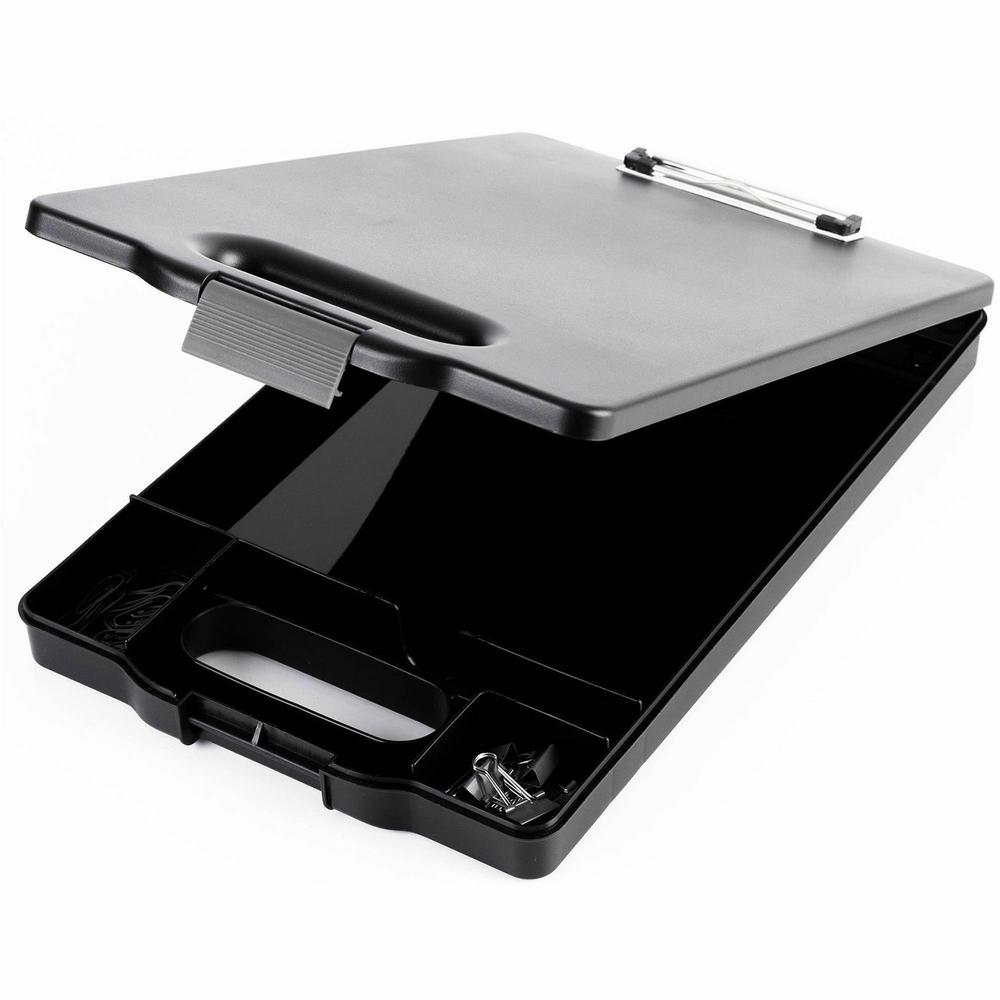 Business Source Storage Clipboard - Storage for 200 Sheet - Black - 1 Each. Picture 3