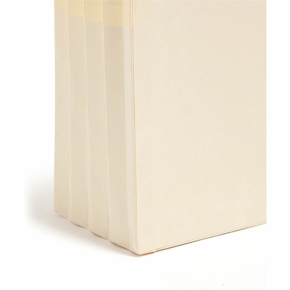 Smead Straight Tab Cut Legal Recycled File Pocket - 8 1/2" x 14" - 3 1/2" Expansion - 2 Plys - Manila - Tear Proof - 10% Recycled - 25 / Box. Picture 5