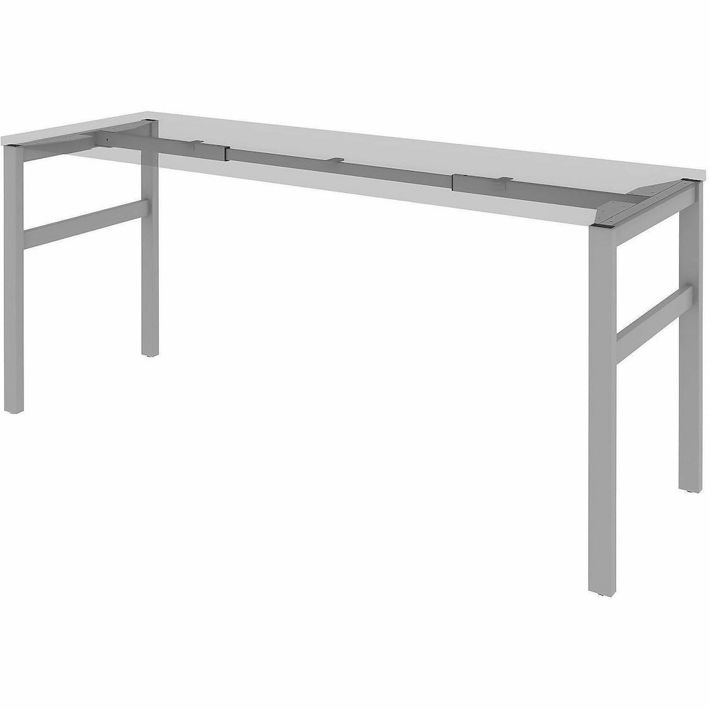 Lorell Table Base - Powder Coated H-shaped, Silver Base - 28.50" Height x 71.60" Width x 23.20" Depth - Metal Base Material - 1 Each. Picture 6
