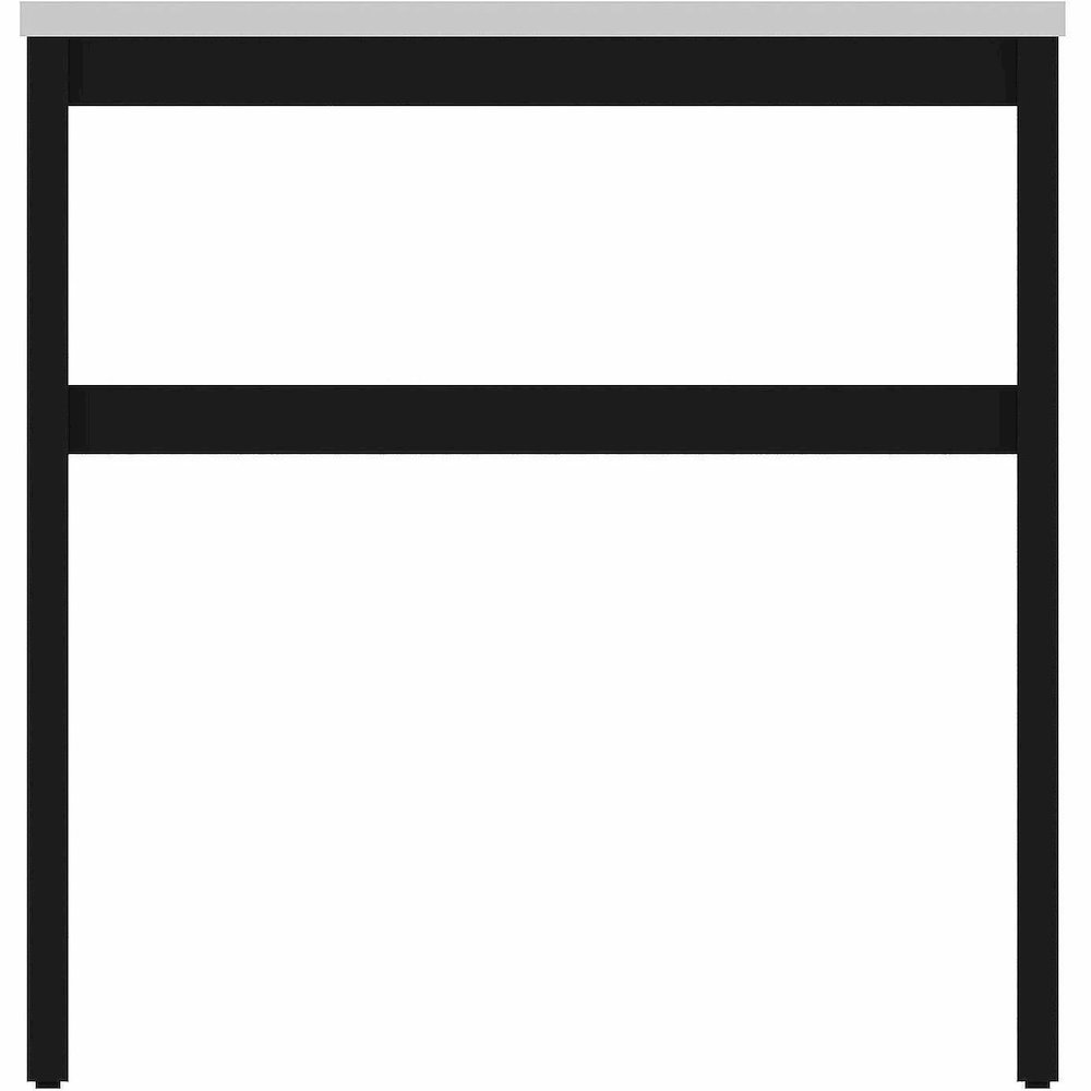 Lorell Table Base - Powder Coated H-shaped, Black Base - 28.50" Height x 71.60" Width x 29.10" Depth - Metal Base Material - 1 Each. Picture 6