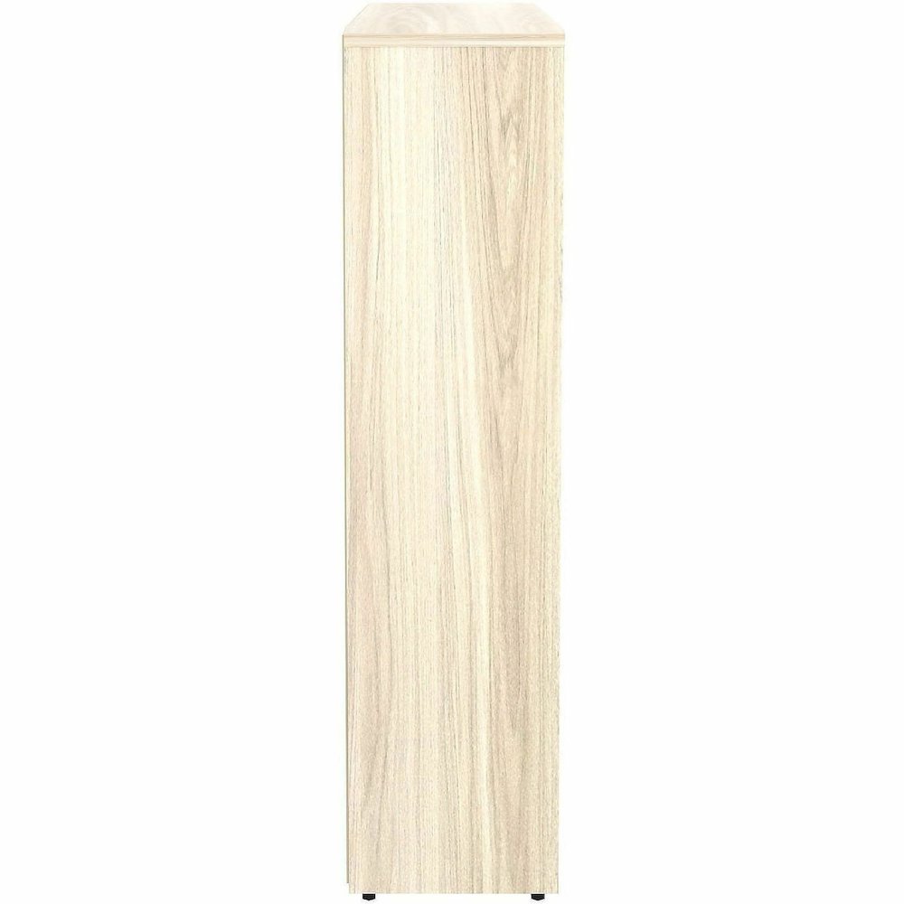 Lorell Sturdy 4-Shelf Bookcase - 4 x Shelf(ves) - Modern Elm - Assembly Required. Picture 6