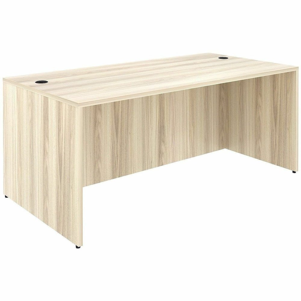 Lorell Essentials Retangular Desk Shell - 29.50" Height x 70.90" Width x 35.40" Depth - Assembly Required - Modern Elm - 1 Each. Picture 6