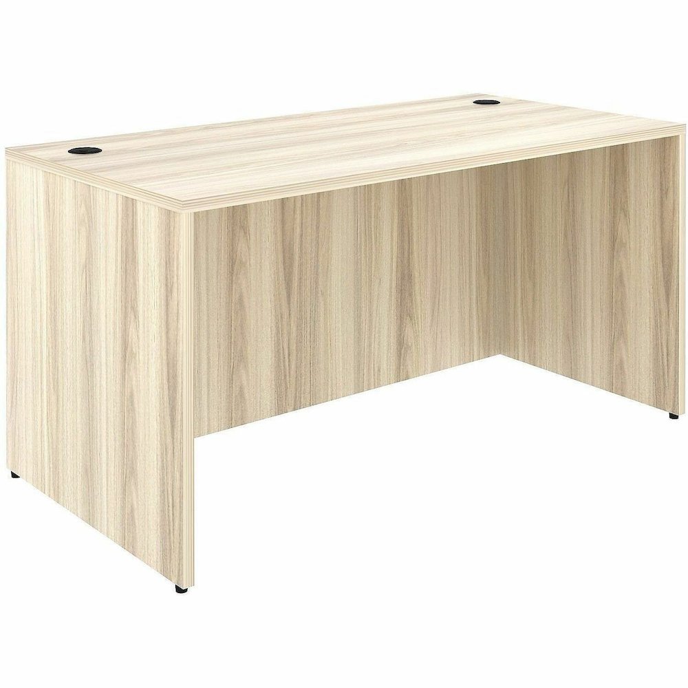 Lorell Essentials Retangular Desk Shell - Assembly Required - Modern Elm - 1 Each. Picture 6