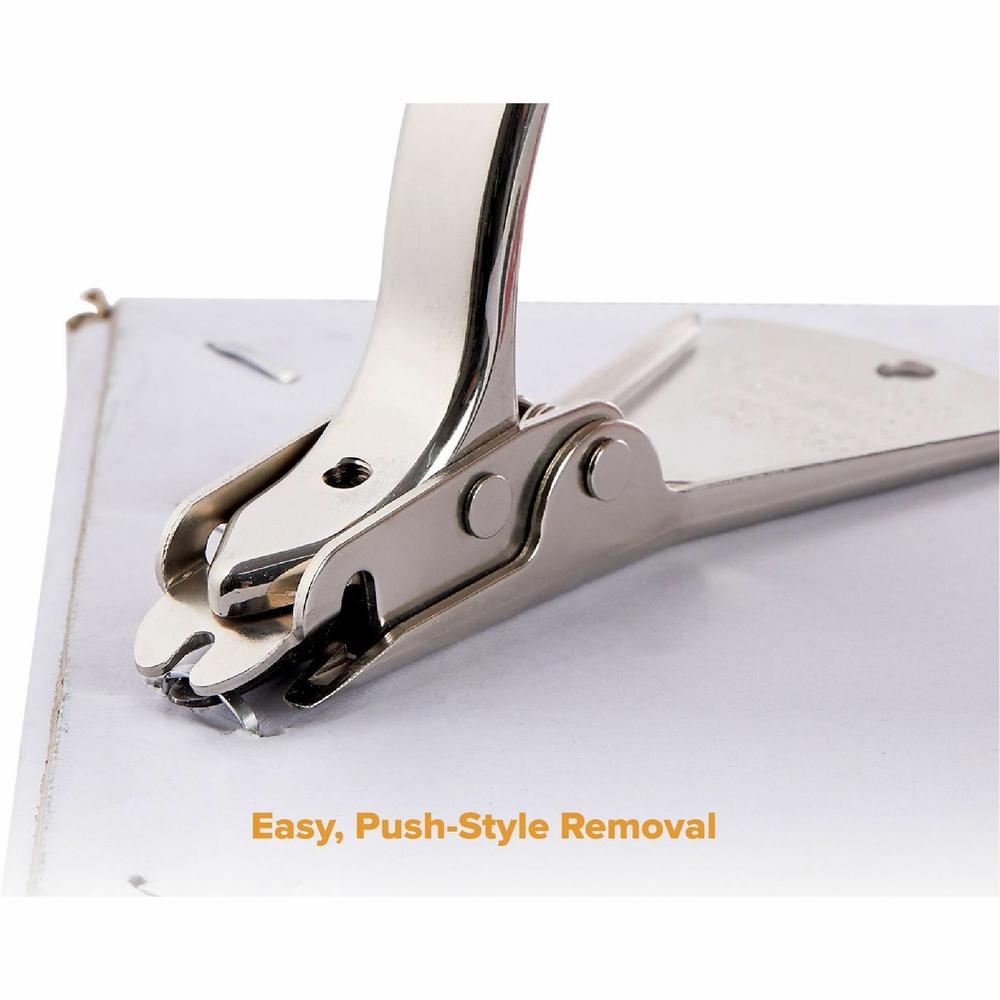 Bostitch Heavy Duty/Carton Staple Remover - Metal - Chrome - Staple Shield - 1 Each. Picture 4