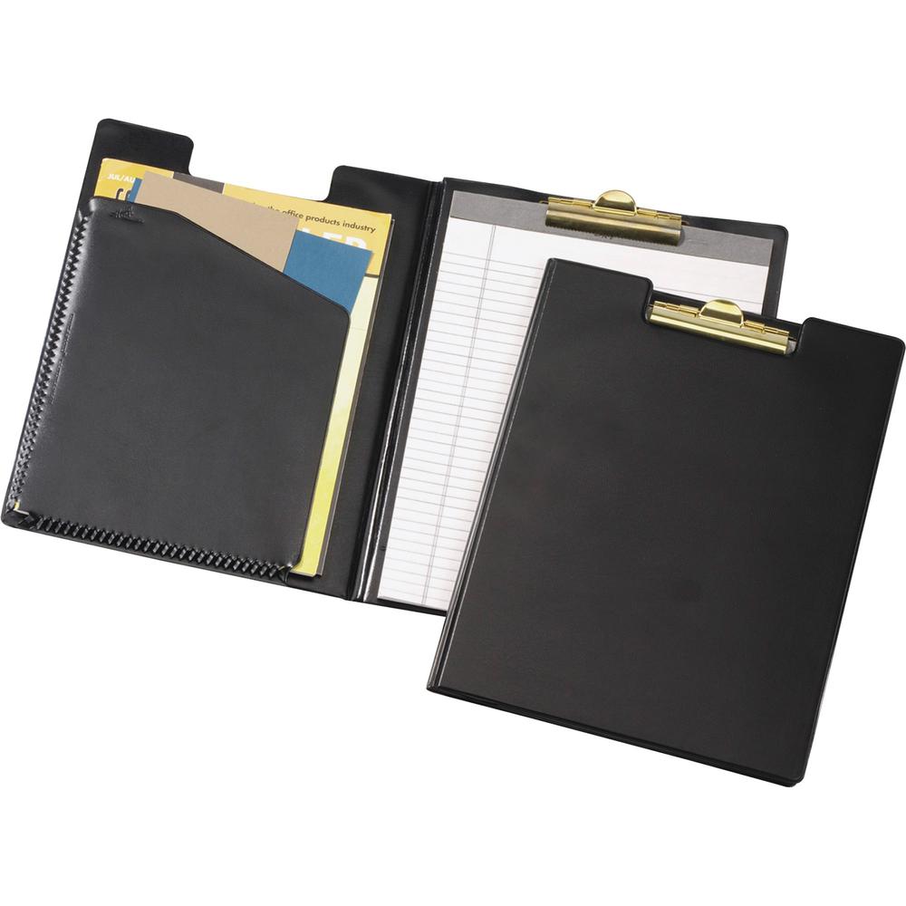 Cardinal 252 610 Letter Pad Folio - 8 1/2" x 11" - 100 Sheet Capacity - 1 Inside Front Pocket(s) - Vinyl, Polyvinyl Chloride (PVC) - Black - 1 Each. Picture 9
